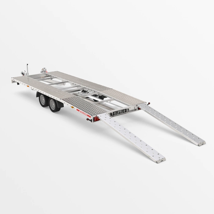 Laweta samochodowa raz łamana dwuosiowa z najazdami stalowymi CAR DECK PLUS 5521/2 S 2700 kg lohr stal