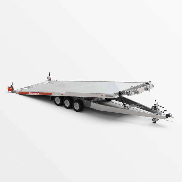 Laweta samochodowa uchylna trzyosiowa podłoga aluminiowa 565 x 210 TEMARED CARKEEPER 5821/3 3,5T