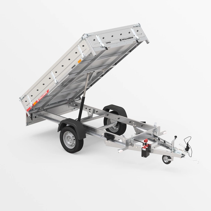 Przyczepa samochodowa burtowa wywrotka TIPPER 2515/2 S 0,75T wywrot manualny