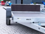 Przyczepa samochodowa do przewozu quadów, motocykli z tylną burtą najazdową MULTITRANSPORTER 3016 750 KG