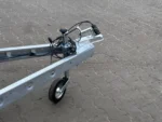 Przyczepa hamowana samochodowa lekka do przewozu quadów motocykli z burtami 40 cm i najazdem MULTITRANSPORTER 3016 750 KG DMC
