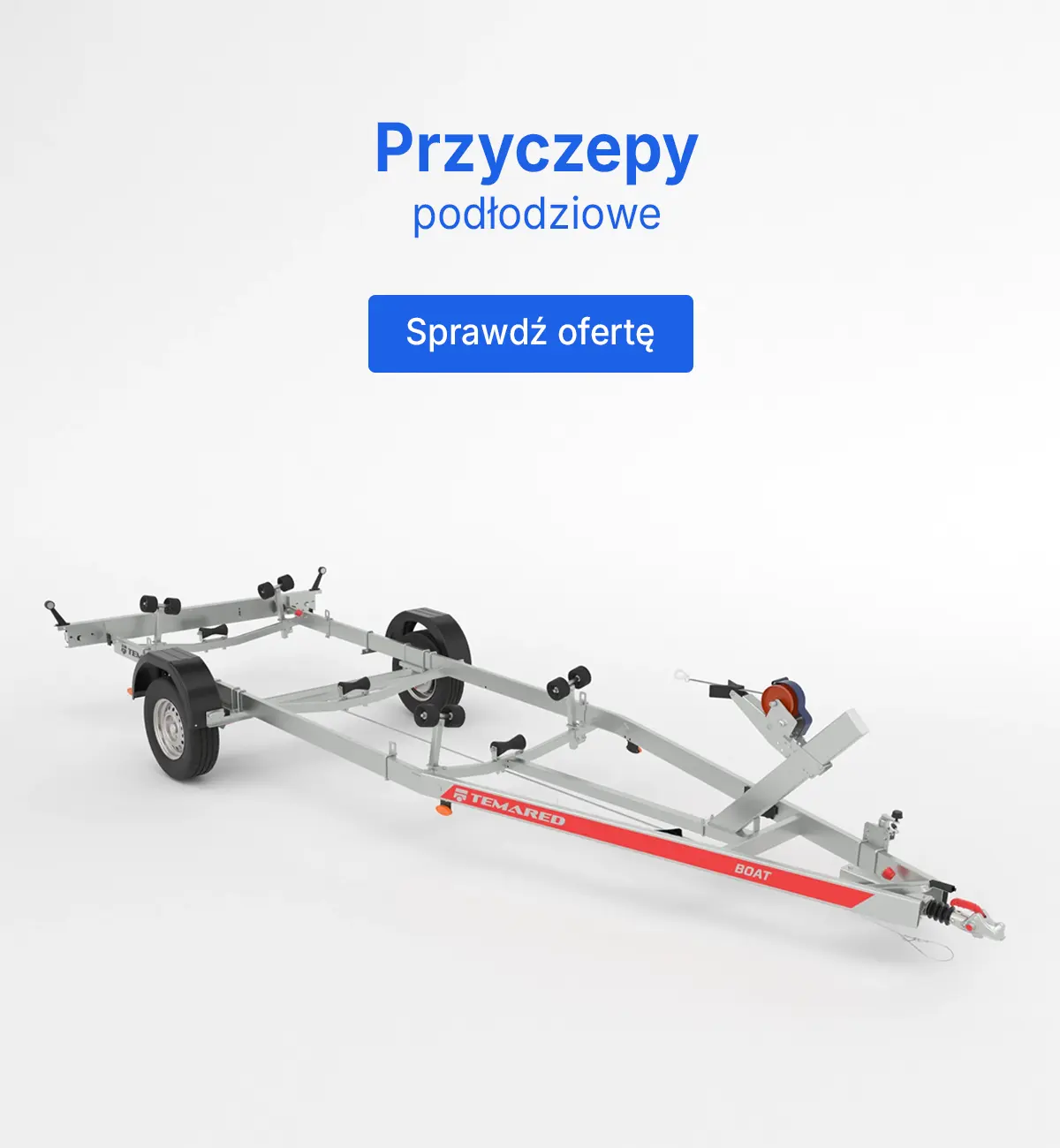 przyczepy podłodziowe do przewozu łodzi temared