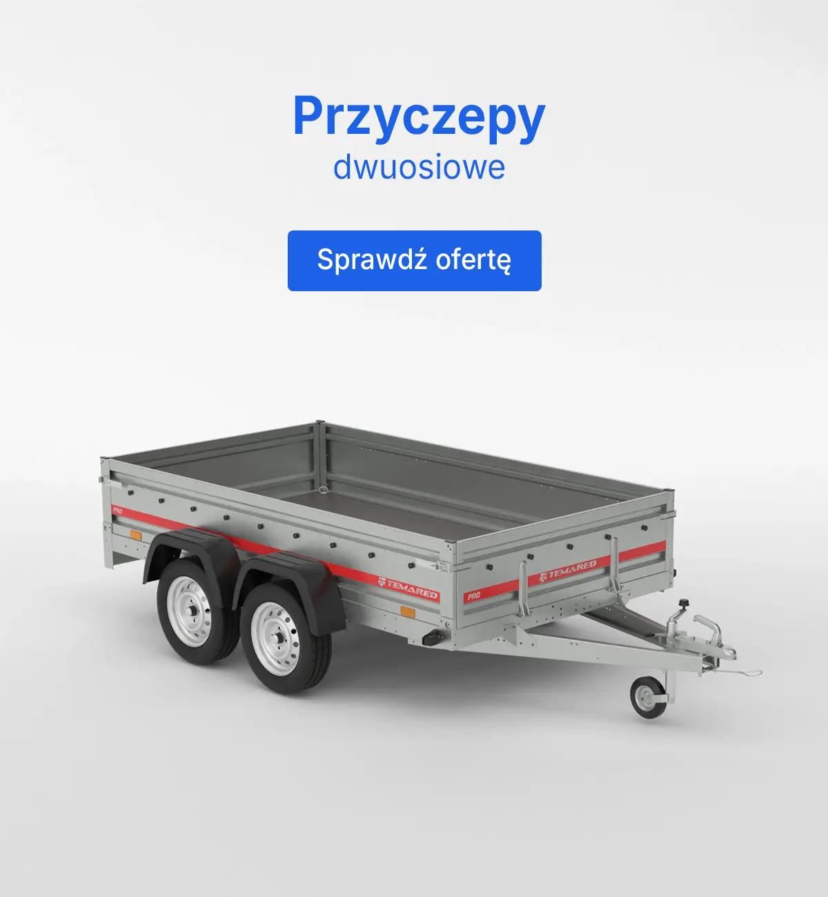 przyczepy samochodowe dwuosiowe temared