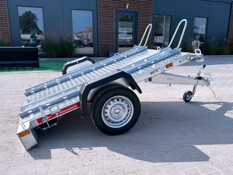 przyczepa do przewozu motocykli moto 2 podłoga aluminiowa